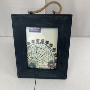 Better Homes & Gardens 5" x 7" Tabletop Picture Frame Blue Rope Farm Country